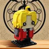 GOBRICKS MOC 162364 Fullmetal Alchemist: Edward "Ed" Elric Brickheadz