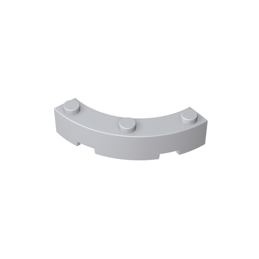 GDS-743 - Brick Round Corner 4 x 4 Macaroni Wide with 3 Studs
