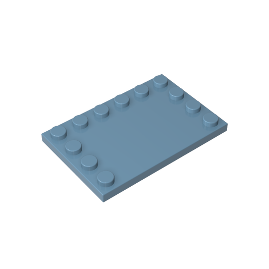 GDS-757 - Plate Special 4 x 6 with Studs on 3 Edges