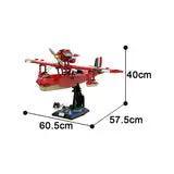 GOBRICKS MOC 172829 Porco Rosso Savoia S.21 Folgore + Stand