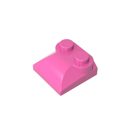 GDS-800 - Brick Curved 2 x 2 x 2/3 Two Studs and Curved Slope End