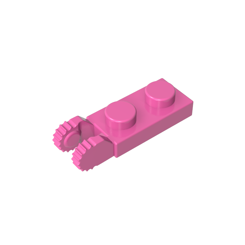 GDS-821 - Hinge Plate 1 x 2 Locking with 2 Fingers On End, with Groove