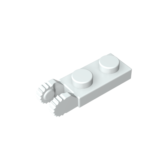 GDS-821 - Hinge Plate 1 x 2 Locking with 2 Fingers On End, with Groove