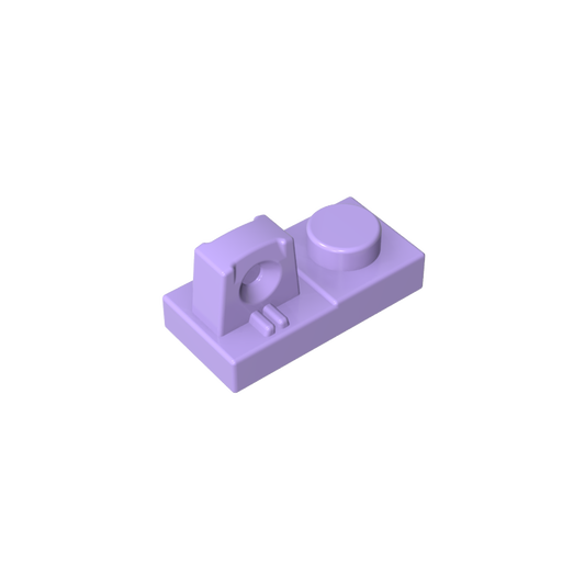 GDS-824 - Hinge Plate 1 x 2 Locking with 1 Finger On Top