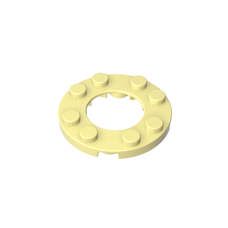 GDS-842 - Plate Round 4 x 4 with 2 x 2 Hole