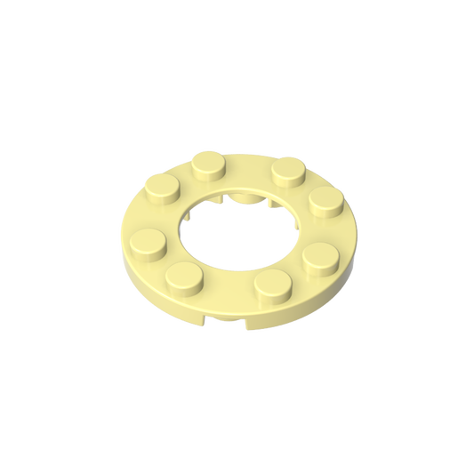 GDS-842 - Plate Round 4 x 4 with 2 x 2 Hole