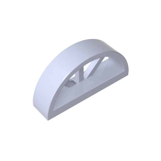 GDS-873 - Window 1 x 4 x 1 2/3 with Spoked Rounded Top