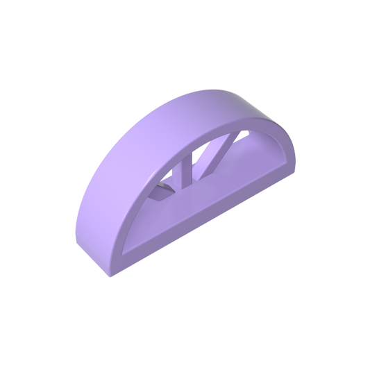 GDS-873 - Window 1 x 4 x 1 2/3 with Spoked Rounded Top