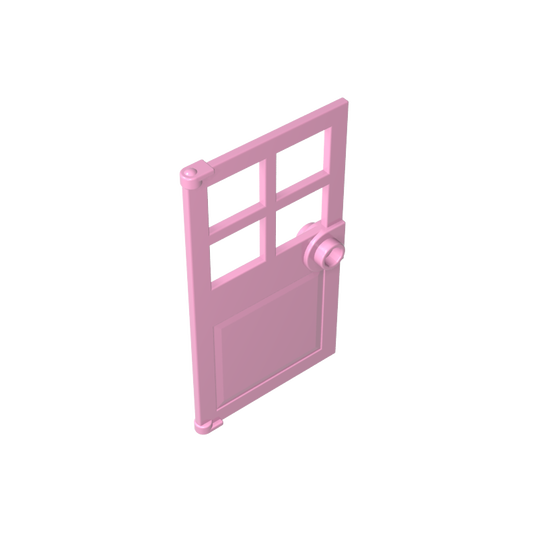 GDS-876 - Door 1 x 4 x 6 with 4 Panes and Stud Handle