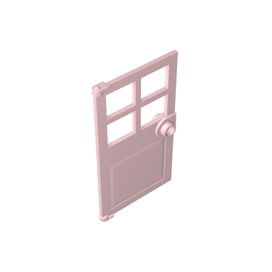 GDS-876 - Door 1 x 4 x 6 with 4 Panes and Stud Handle