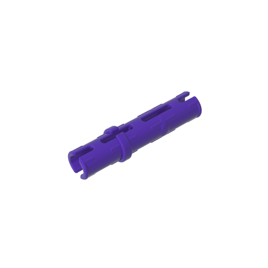 GDS-888 - Technic Pin Long with Friction Ridges Lengthwise, 2 Center Slots