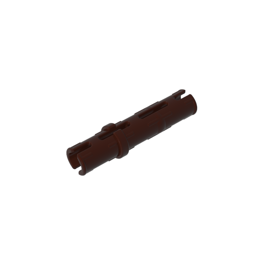 GDS-888 - Technic Pin Long with Friction Ridges Lengthwise, 2 Center Slots