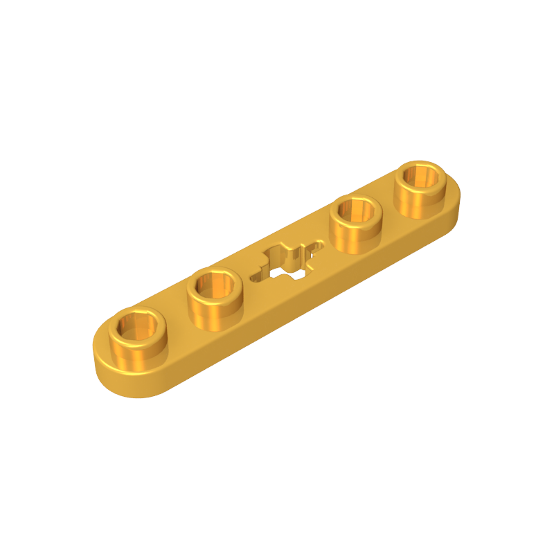 GDS-900 - Technic Plate 1 x 5 with Smooth Ends, 4 Studs and Centre Axle Hole