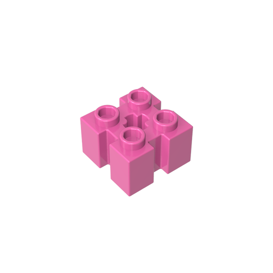 GDS-90179 - Brick Special 2 x 2 with Grooves and Axle Hole