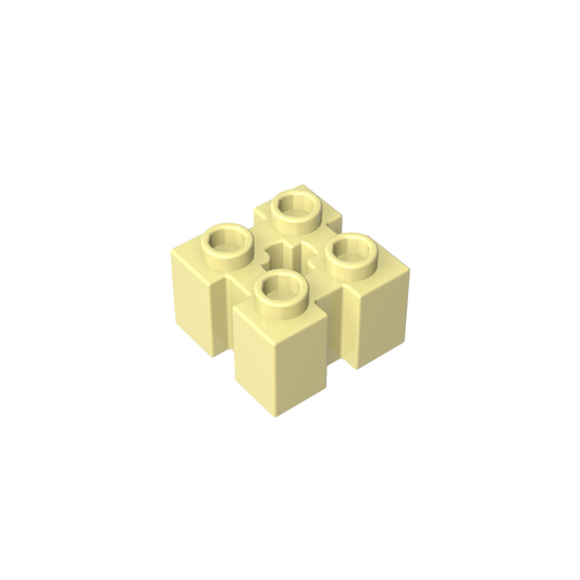 GDS-90179 - Brick Special 2 x 2 with Grooves and Axle Hole