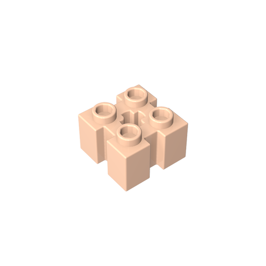 GDS-90179 - Brick Special 2 x 2 with Grooves and Axle Hole