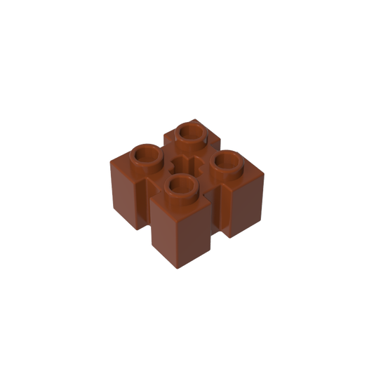 GDS-90179 - Brick Special 2 x 2 with Grooves and Axle Hole