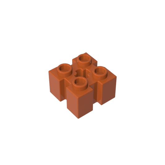 GDS-90179 - Brick Special 2 x 2 with Grooves and Axle Hole