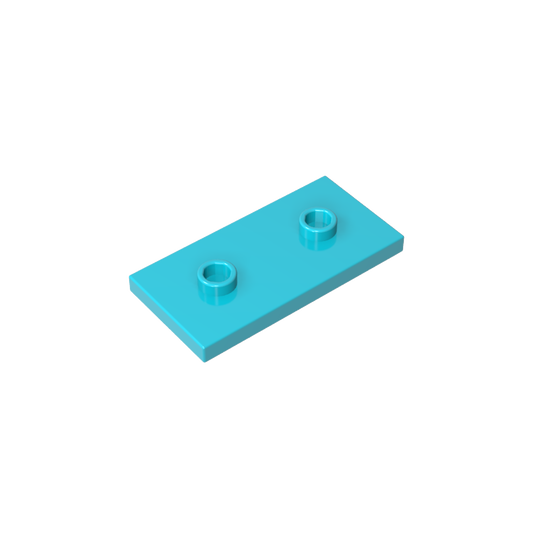 GDS-90201 - Plate Special 2 x 4 with Groove and Two Center Studs (Jumper)