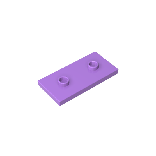 GDS-90201 - Plate Special 2 x 4 with Groove and Two Center Studs (Jumper)