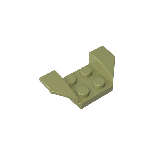 GDS-90238 - Mudguard 2 x 4 with 2 x 2 Studs and Flared Wings