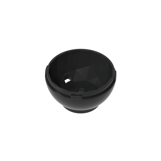 GDS-90451 - Pod, Round, Faceted 4 x 4 x 1 2/3 (Dragon Egg Bottom)