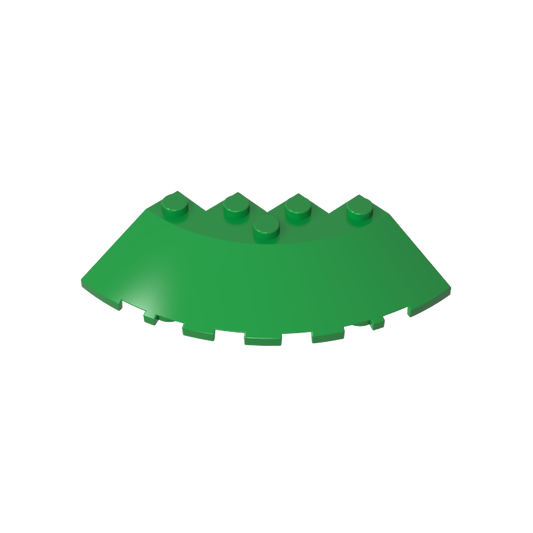 GDS-90469 - Brick Round Corner 6 x 6 with 33Degrees Slope and Facet Cutout