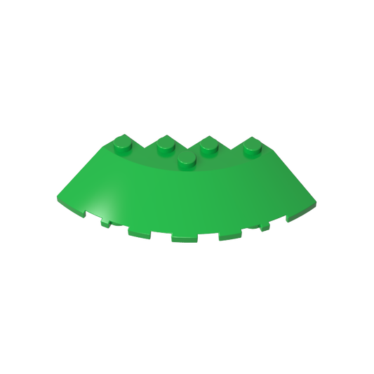 GDS-90469 - Brick Round Corner 6 x 6 with 33Degrees Slope and Facet Cutout