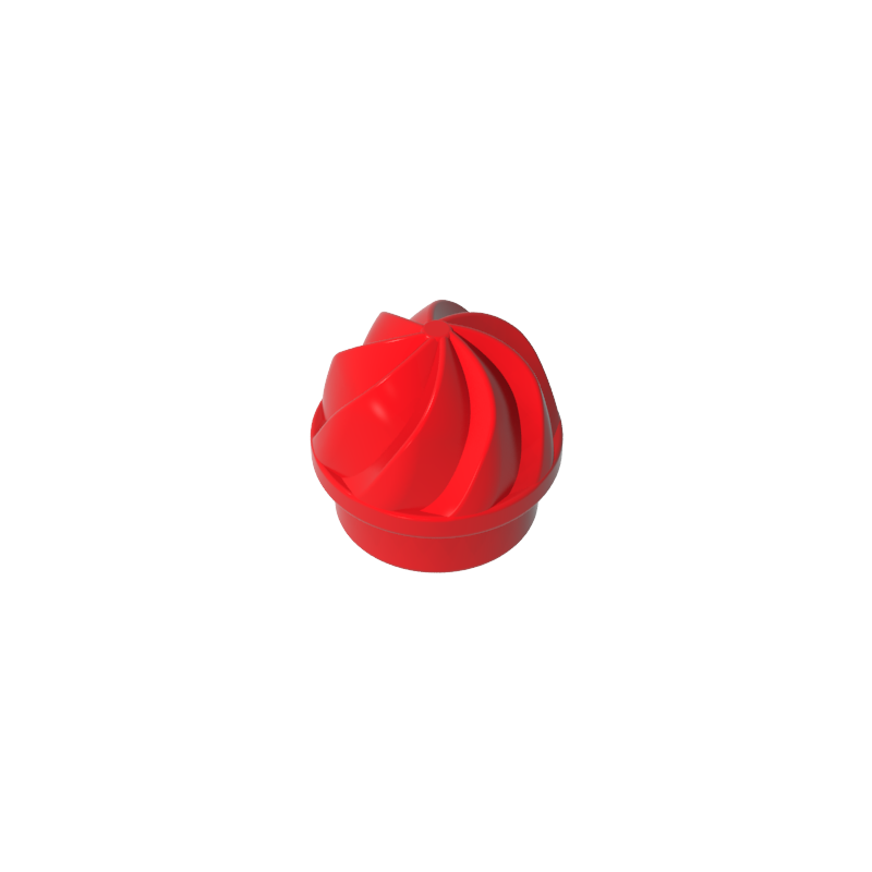 GDS-90501 - Plate Round 1 x 1 Swirled Top