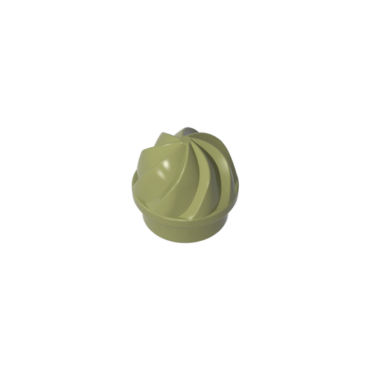 GDS-90501 - Plate Round 1 x 1 Swirled Top