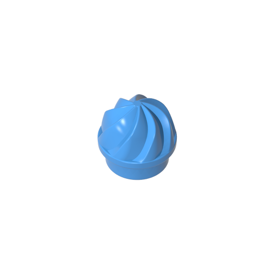 GDS-90501 - Plate Round 1 x 1 Swirled Top