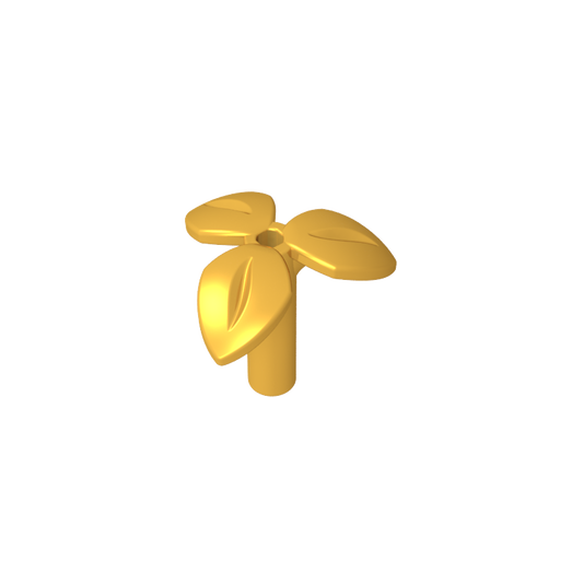 GDS-90503 - Plant, Stem with 3 Leaves and Bottom Pin