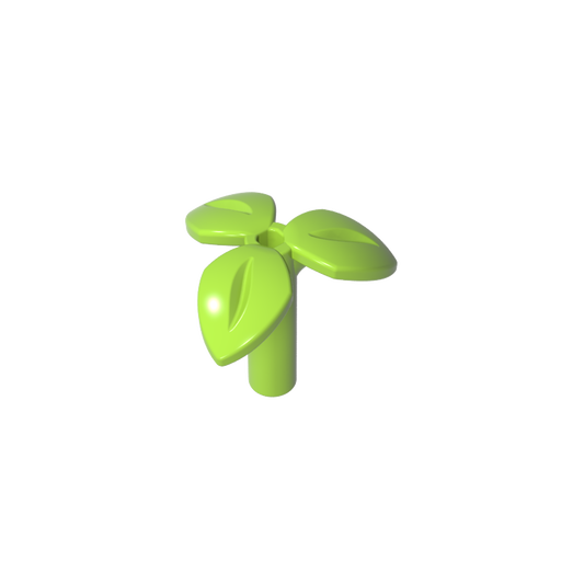 GDS-90503 - Plant, Stem with 3 Leaves and Bottom Pin