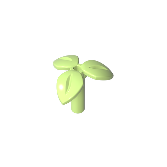 GDS-90503 - Plant, Stem with 3 Leaves and Bottom Pin