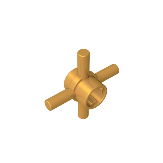 GDS-90506 - Technic Axle Connector Hub with 4 Bars at 90 Degrees