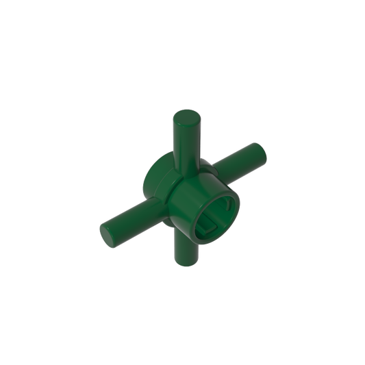 GDS-90506 - Technic Axle Connector Hub with 4 Bars at 90 Degrees