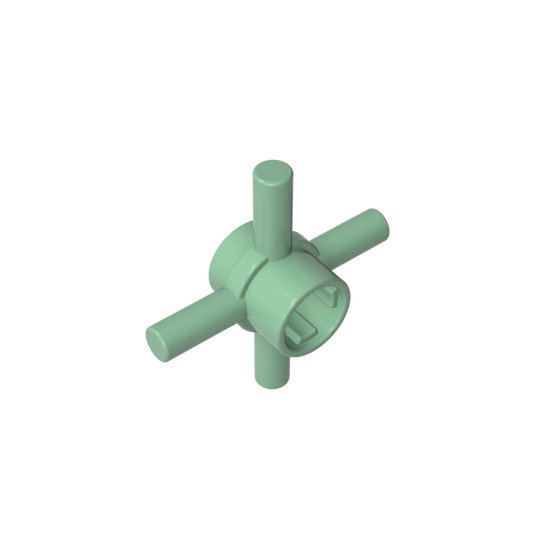 GDS-90506 - Technic Axle Connector Hub with 4 Bars at 90 Degrees