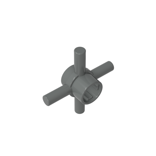GDS-90506 - Technic Axle Connector Hub with 4 Bars at 90 Degrees