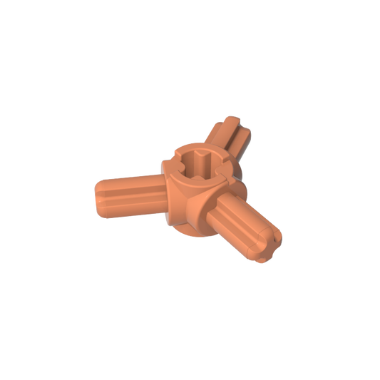 GDS-933 - Technic Axle Connector Hub with 3 Axles at 120 Degrees