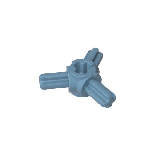 GDS-933 - Technic Axle Connector Hub with 3 Axles at 120 Degrees