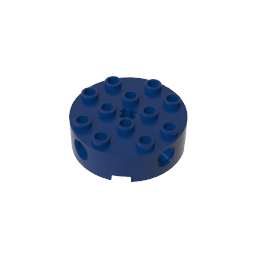 GDS-951 - Brick Round 4 x 4 with 4 Side Pin Holes and Center Axle Hole