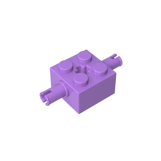 GDS-954 - Brick Special 2 x 2 with 2 Pins and Axle Hole