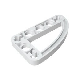 GDS-970 - Technic Beam 3 x 5 L-Shape with Quarter Ellipse Thin
