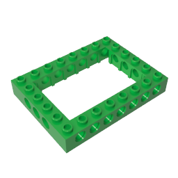 GDS-974 - Technic Brick 6 x 8 with Open Center 4 x 6