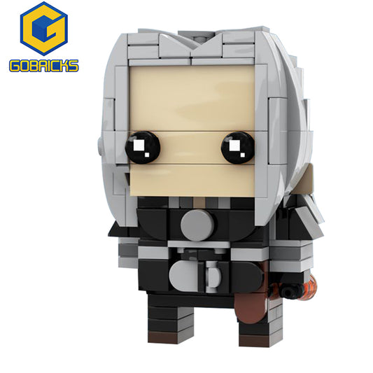 MOC-96298 Geralt of Rivia Brickheadz MOC - Netflix The Witcher