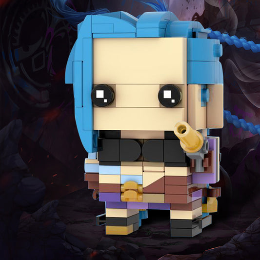 MOC-103182 Jinx Brickheadz LEGO MOC - Netflix Arcane: League of Legends