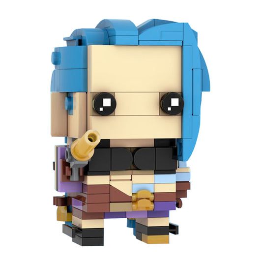 MOC-103182 Jinx Brickheadz LEGO MOC - Netflix Arcane: League of Legends