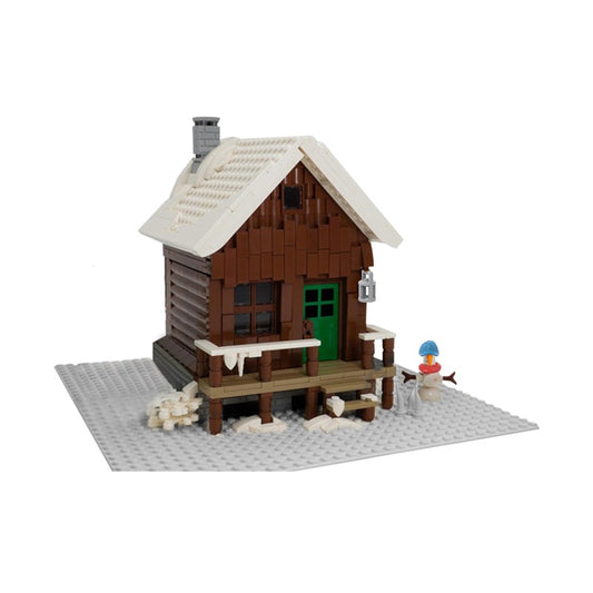 MOC-135641 Snowy Winter Cabin