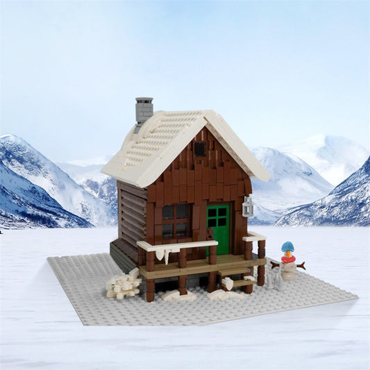 MOC-135641 Snowy Winter Cabin