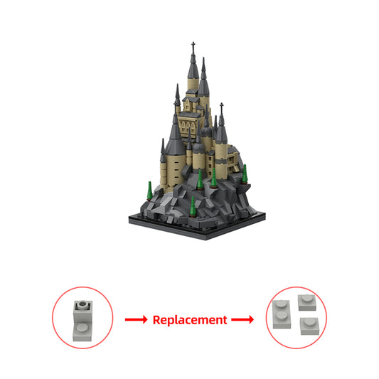 MOC-135821 Microscale castle - 16x16 baseplate